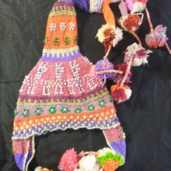 Peruvian handmade chullo - hat - hat for women - warm winter - knitted in wool main image 8